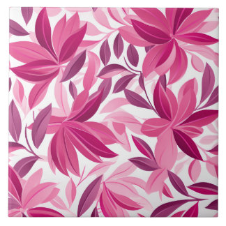 Padrão Floral Elegante Fuchsia Rosa