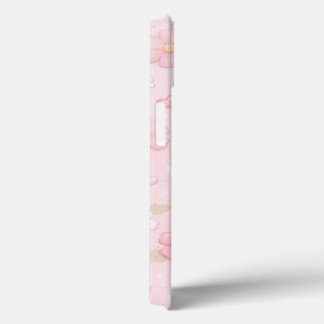 Padrão Floral Estético Rosa Fofo