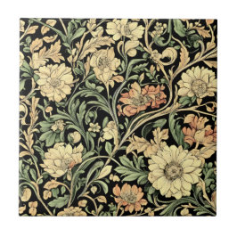 padrão floral estilo vitoriano 