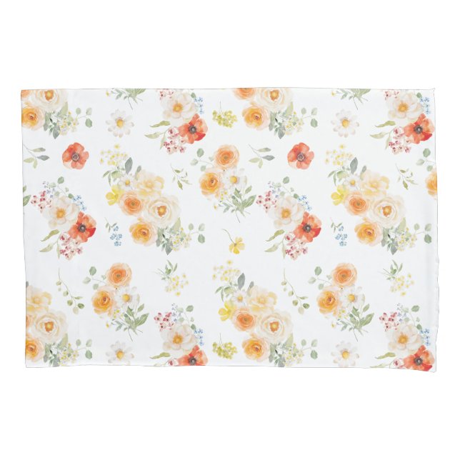 Padrão Floral Flores Ensolaradas Aquarela (Frente)
