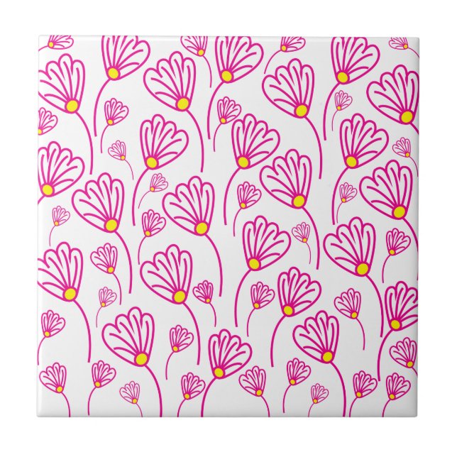 Padrão Floral Flores Flor de Rosa (Frente)