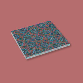 Padrão Floral Geométrico Antiquado