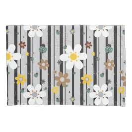 Padrão Floral Hippie Flower Power dos Anos 70 Retr