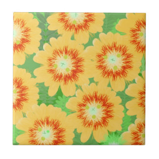 Padrão Floral Laranja