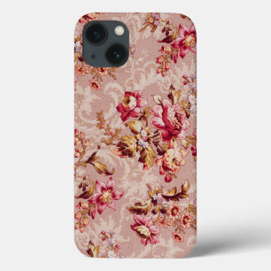 Padrão floral legal Damask Retro floral cor-de-ros