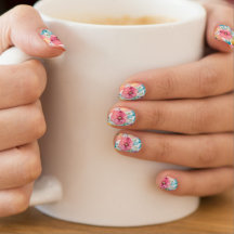 Padrão Floral Minx Nail Art Decals