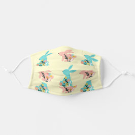 Padrão Floral Moderno Azul Rosa