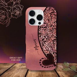 Padrão Floral Moderno Rosa Suave
