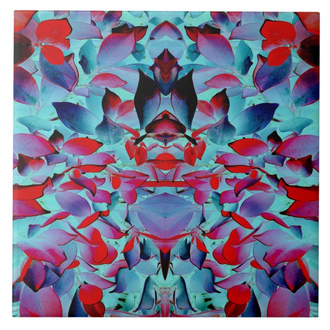 Padrão floral multicolorido moderno (Frente)