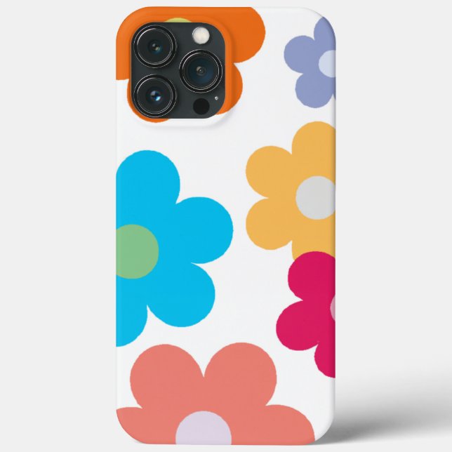 Padrão Floral Multicor Plano (Verso)