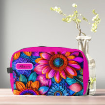Padrão floral no estilo boho, personalizado