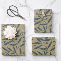 Padrão floral ornamentado com videiras azuis escur