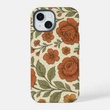Padrão Floral Outono Vintage – Botânica Rústica