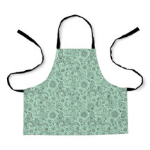 Padrão floral paisley em estilo boho de Batik Verd