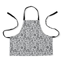 Padrão floral paisley estilo boho em batik