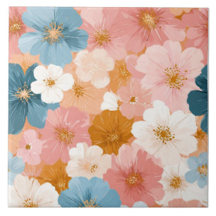 Padrão Floral Pastel Bonito