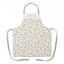 Padrão Floral Pastel de Aquarela Delicado e Pontil