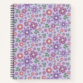 padrão floral pastel lavanda sonhador