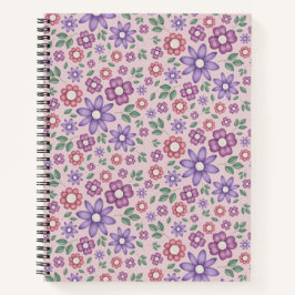 padrão floral pastel rosa poeirento romântico