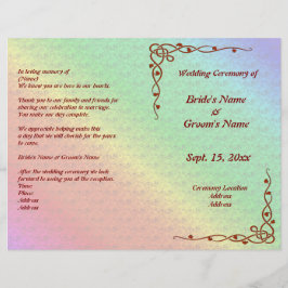 Padrão Floral Programa de Casamento de outono do R