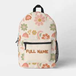 Padrão Floral Retro Boho Margarida