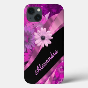 Padrão floral rosa bonito personalizado