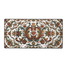 Padrão Floral Rosemaling Norueguês Vintage - Perso