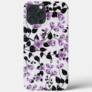 Padrão Floral Roxo