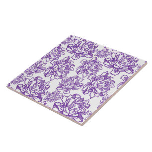 padrão floral roxo