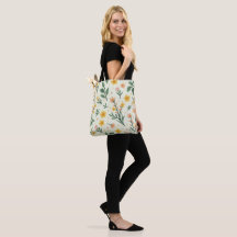 padrão floral Saco de Tote