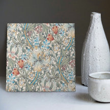 Padrão Floral Sem Costura de Lírio de William Morr