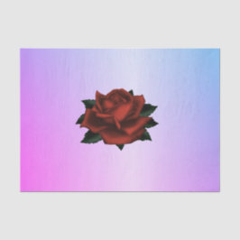 Padrão Floral Simples no Papel de Tecido Roxo