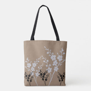 Padrão floral Tote Bag