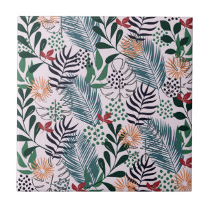 Padrão Floral Tropical