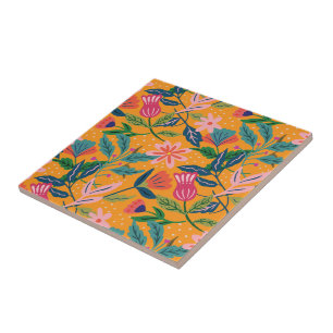 Padrão Floral Tropical Moderno