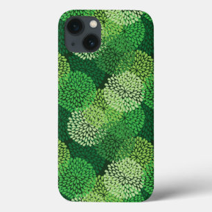 Padrão floral verde