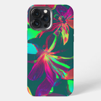 Padrão Floral Verde e Roxo