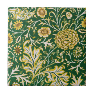 Padrão Floral Verde William Morris Cherwell