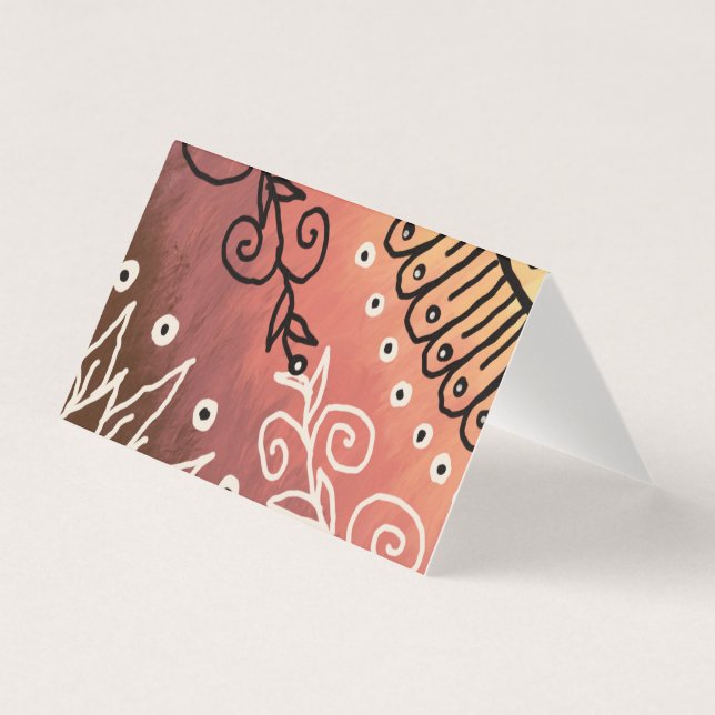 Padrão Floral Vermelho (Frente)