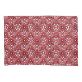 Padrão Floral Vermelho Com Acentos de Pérola