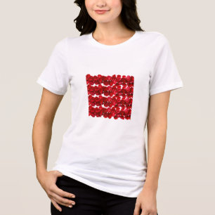 Padrão Floral Vermelho Design Botânico Perfeito
