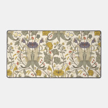 Padrão floral vintage contínuo em fundo creme