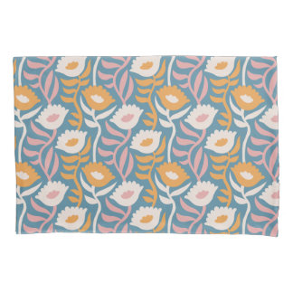 Padrão Floral Vintage Wavy Retro Groovy Pastel