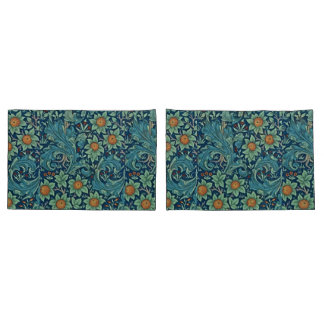 Padrão Floral William Morris Red Yellow Blue Gree