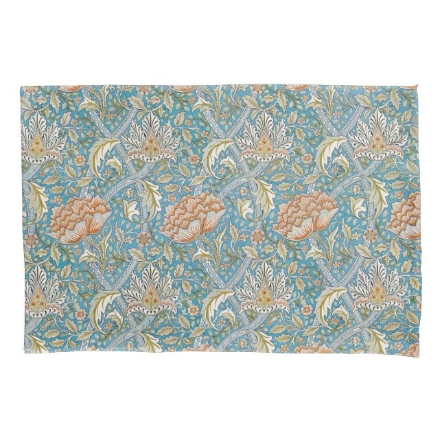 Padrão Floral William Morris Windrush Azul (Frente)