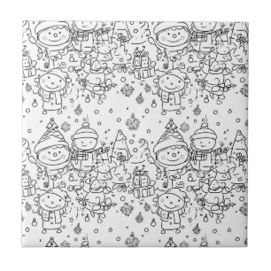 Padrão Fofo de Natal de Inverno com Doodle (2)