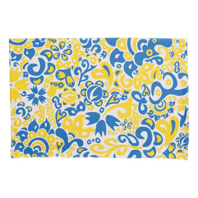 Padrão Folclore com cores de bandeira ucraniana (Frente-Esquerda)