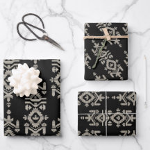 Padrão Folclórico de Impressão Jamdani