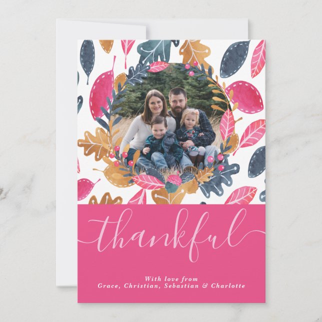 Padrão Folha de Modelo de Ação de Graças do Woodla (Frente)