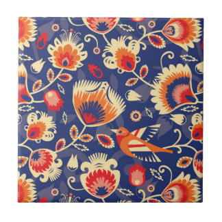 💛 🧡 💙 padrão Folklore com flores amarelas 002